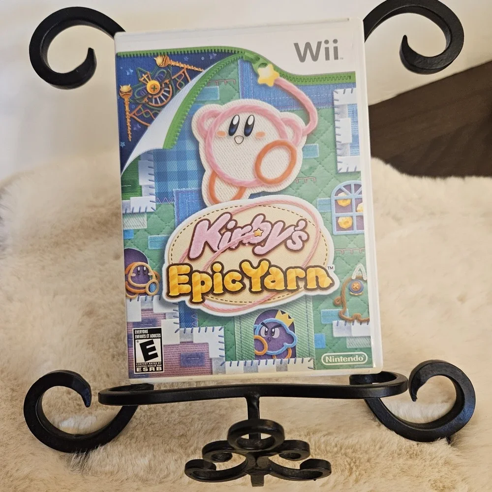 Kirbys Epic Yarn Nintendo Wii 2010 CIB Complete with Manual Tested Authentic